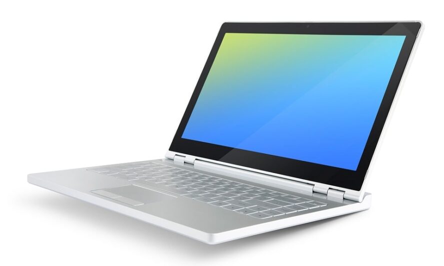 fehér laptop