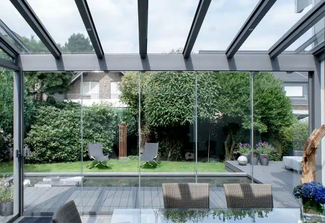 Terasz üvegezés a Caribi Télikert Kft. kivitelezésében